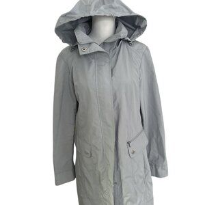 Cole Haan Wind/Rain Jacket-Worn Once-Mint Cond.- Grey - Women's SM. - Packable
